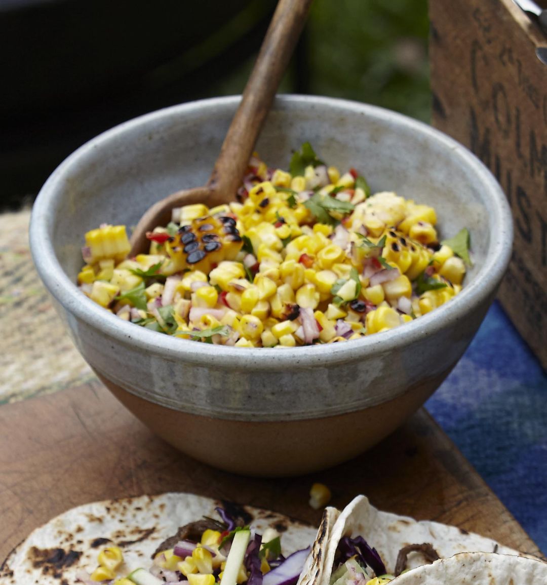 Charred corn salsa