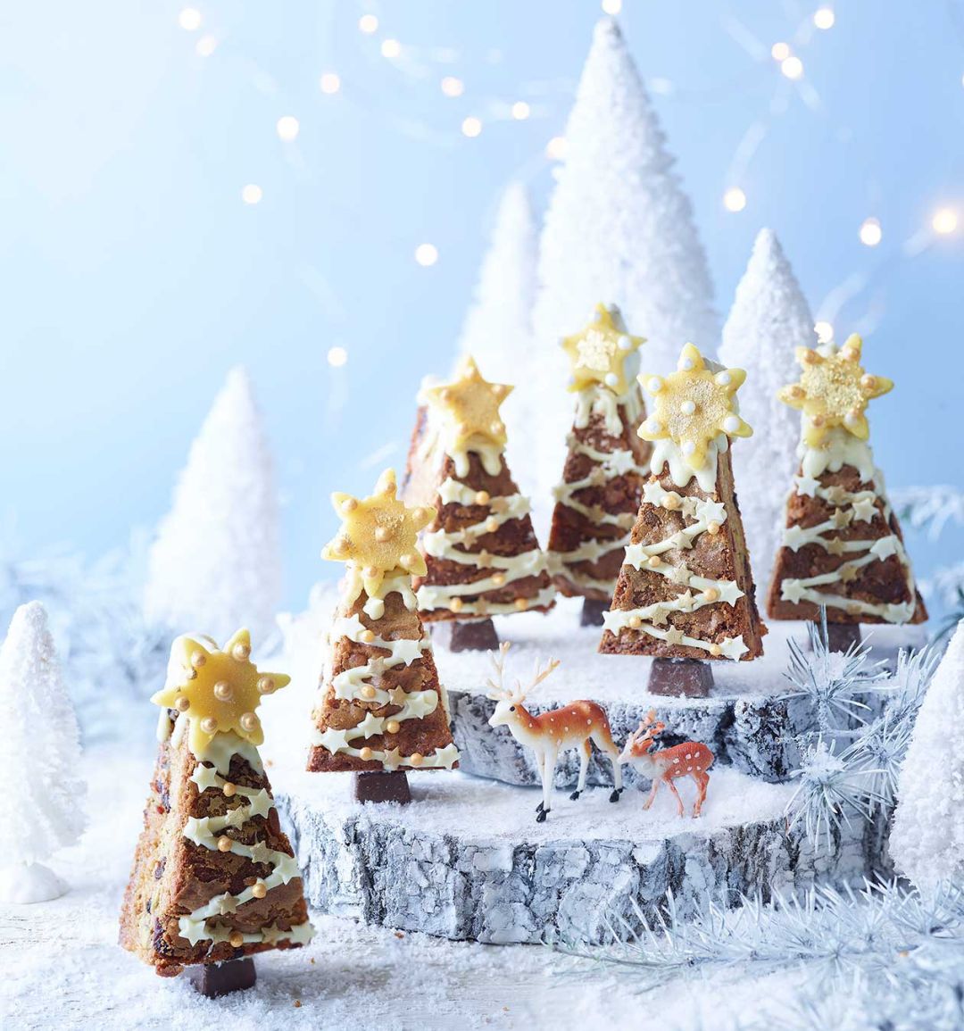 Stollen blondie Christmas trees