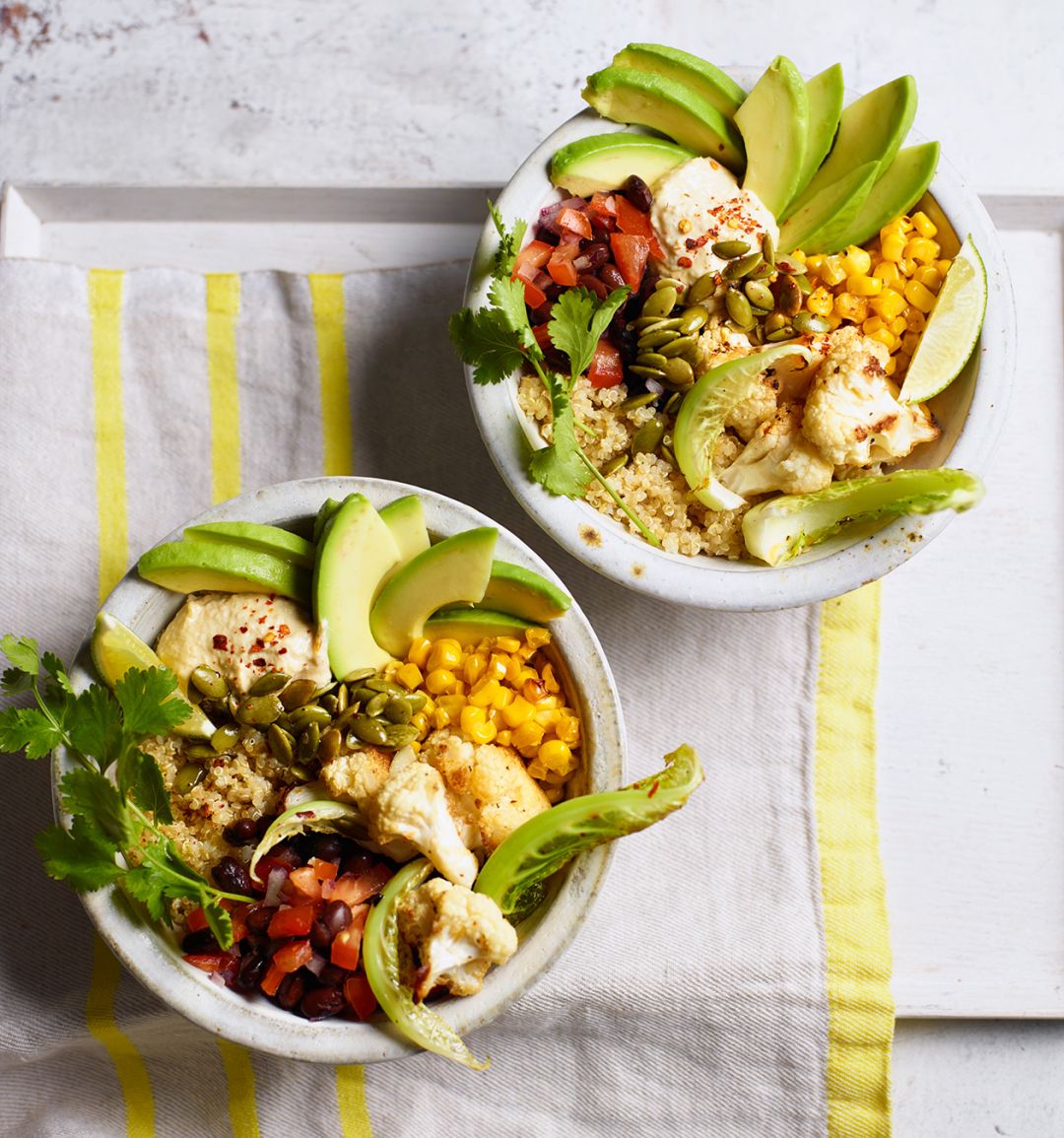 Smoky cauliflower and quinoa goodness bowl
