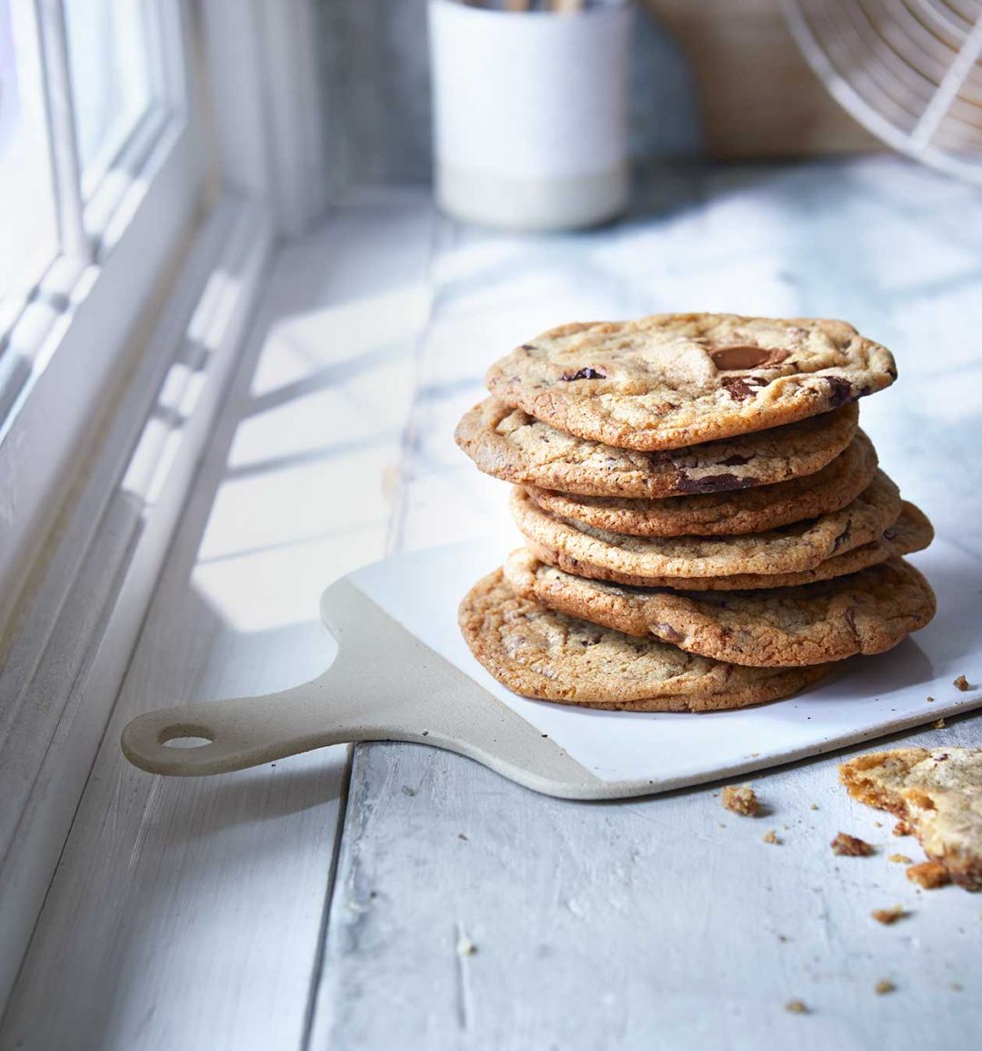 Loaded salted caramel and chocolate chip cookies