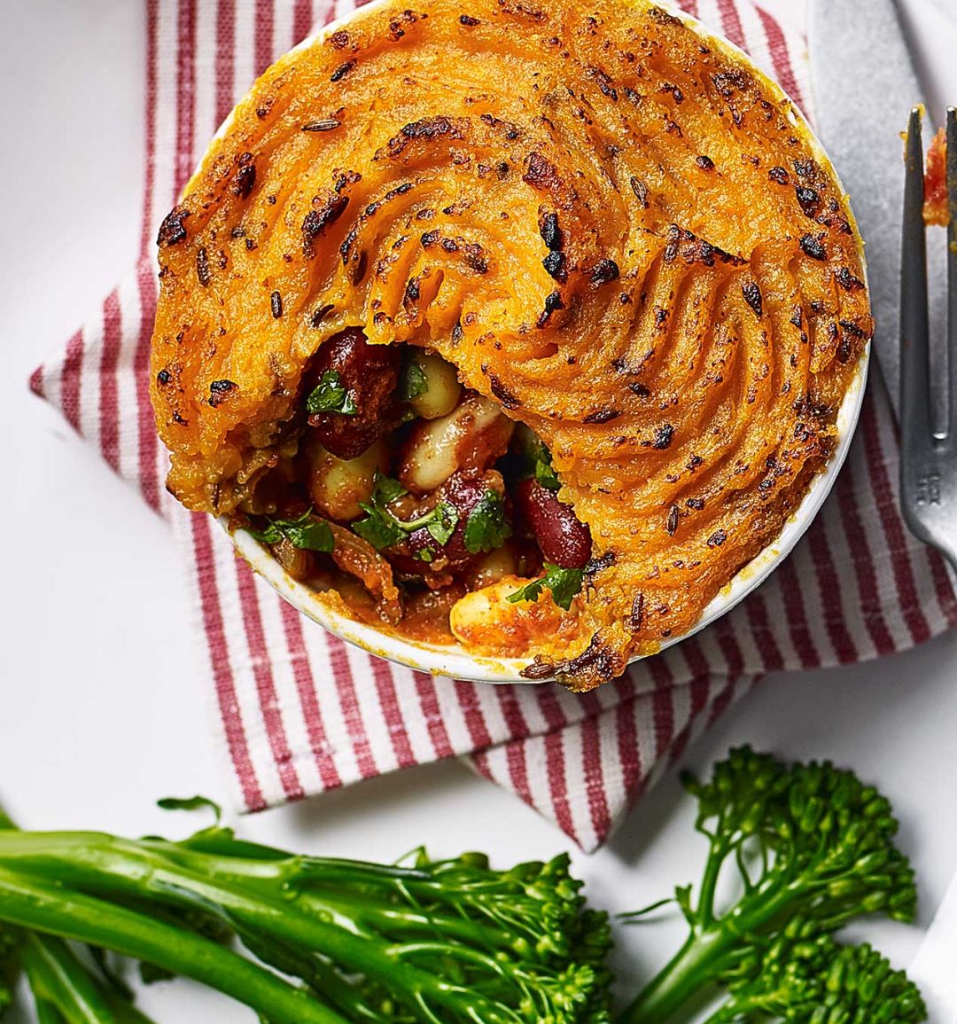 Tikka masala bean pot pies