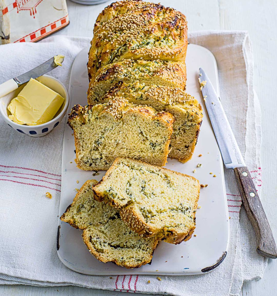 Cheese and onion babka