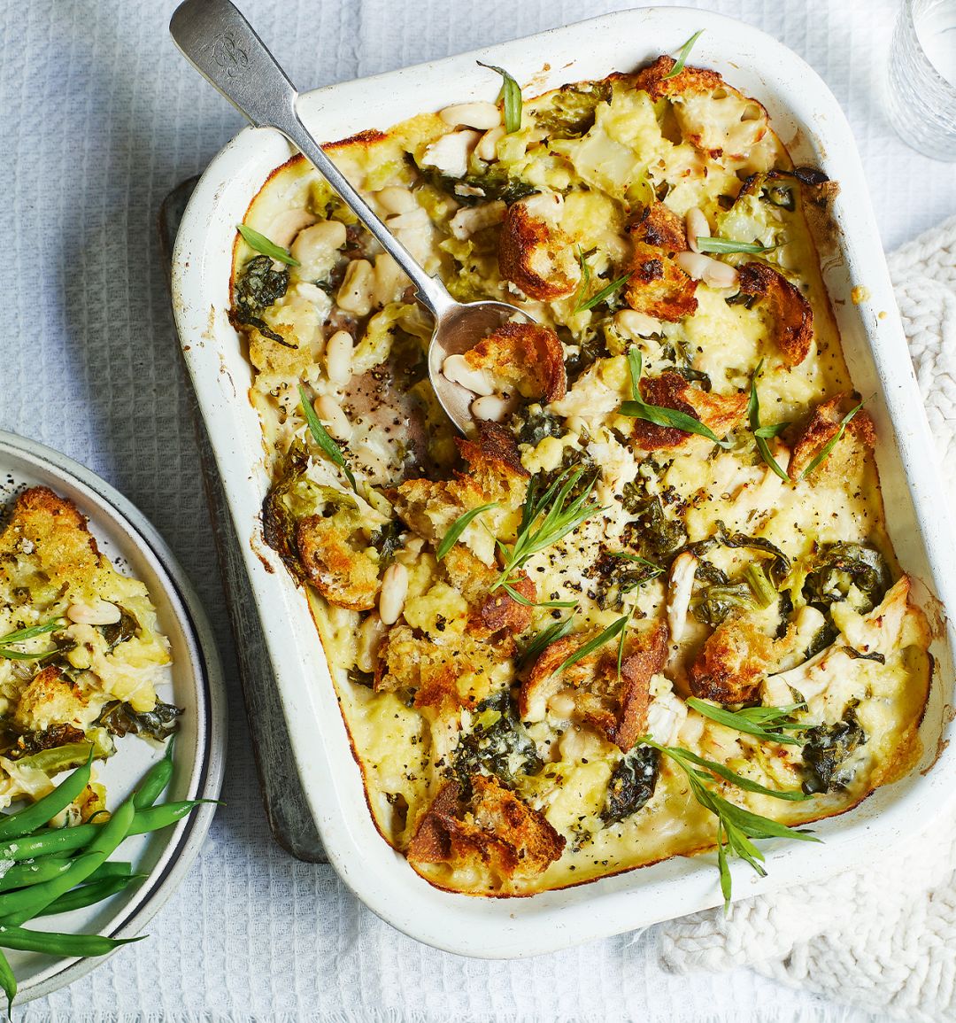 Chicken and Wensleydale gratin
