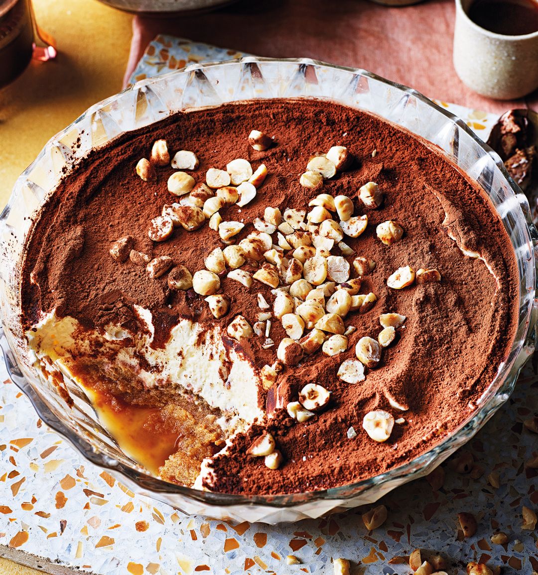 Hazelnut and brandy tiramisu