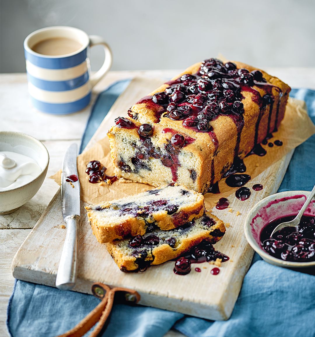 Blueberry loaf cake