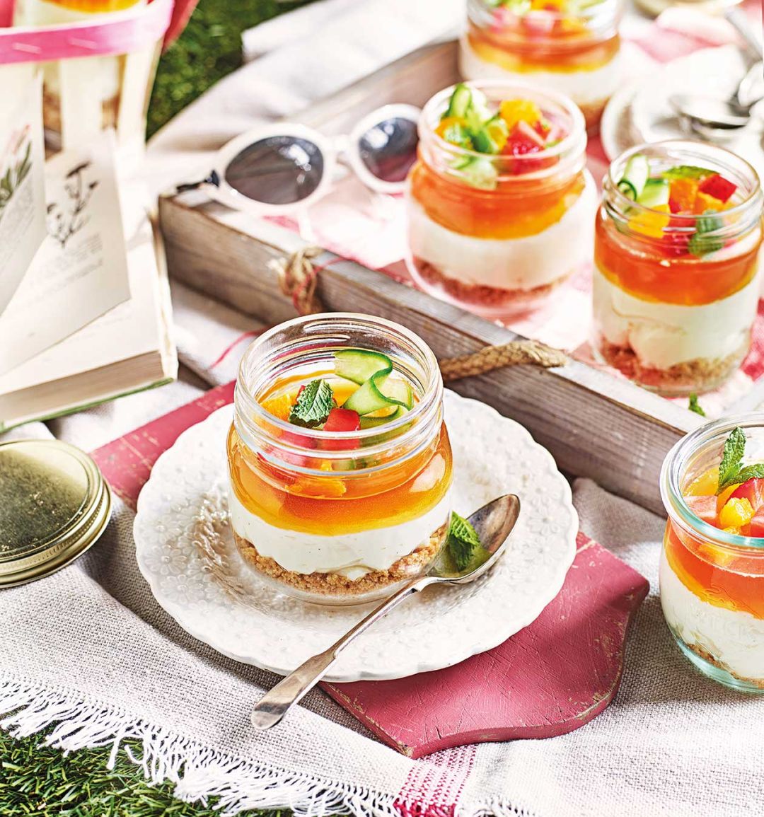 Pimm's cheesecake jars
