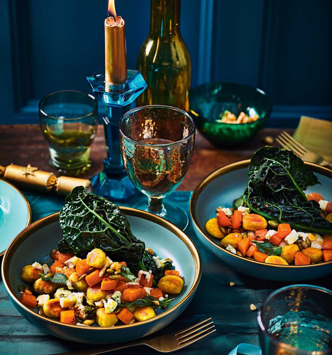 Gnocchi with squash and salsa di noci