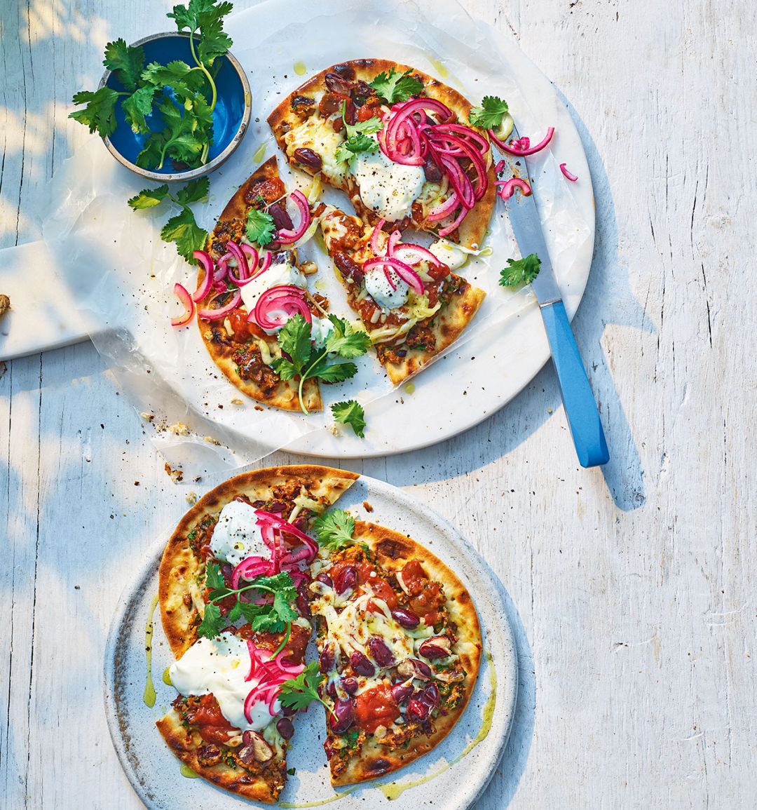 Taco pizza flatbreads