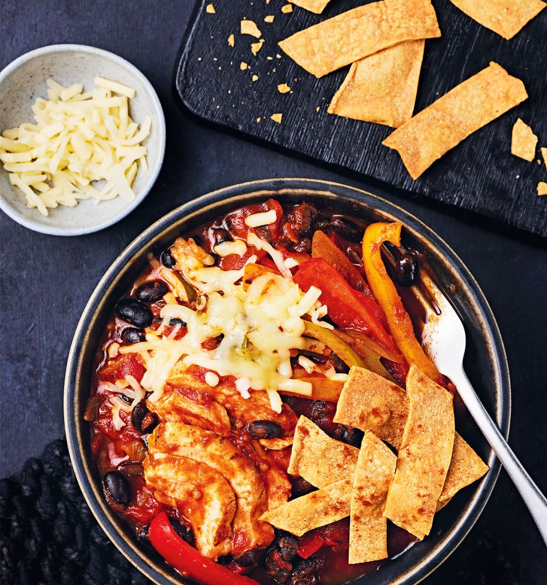 Chicken enchilada stew