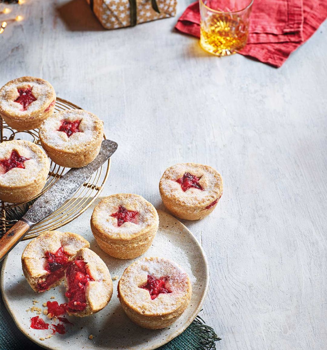 Cranberry, orange and apple hand pies