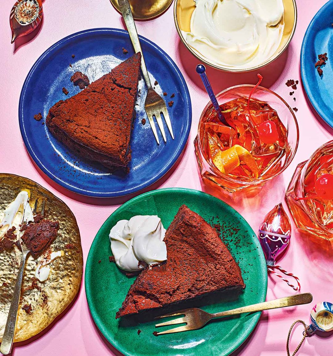 Old fashioned chocolate-orange torte