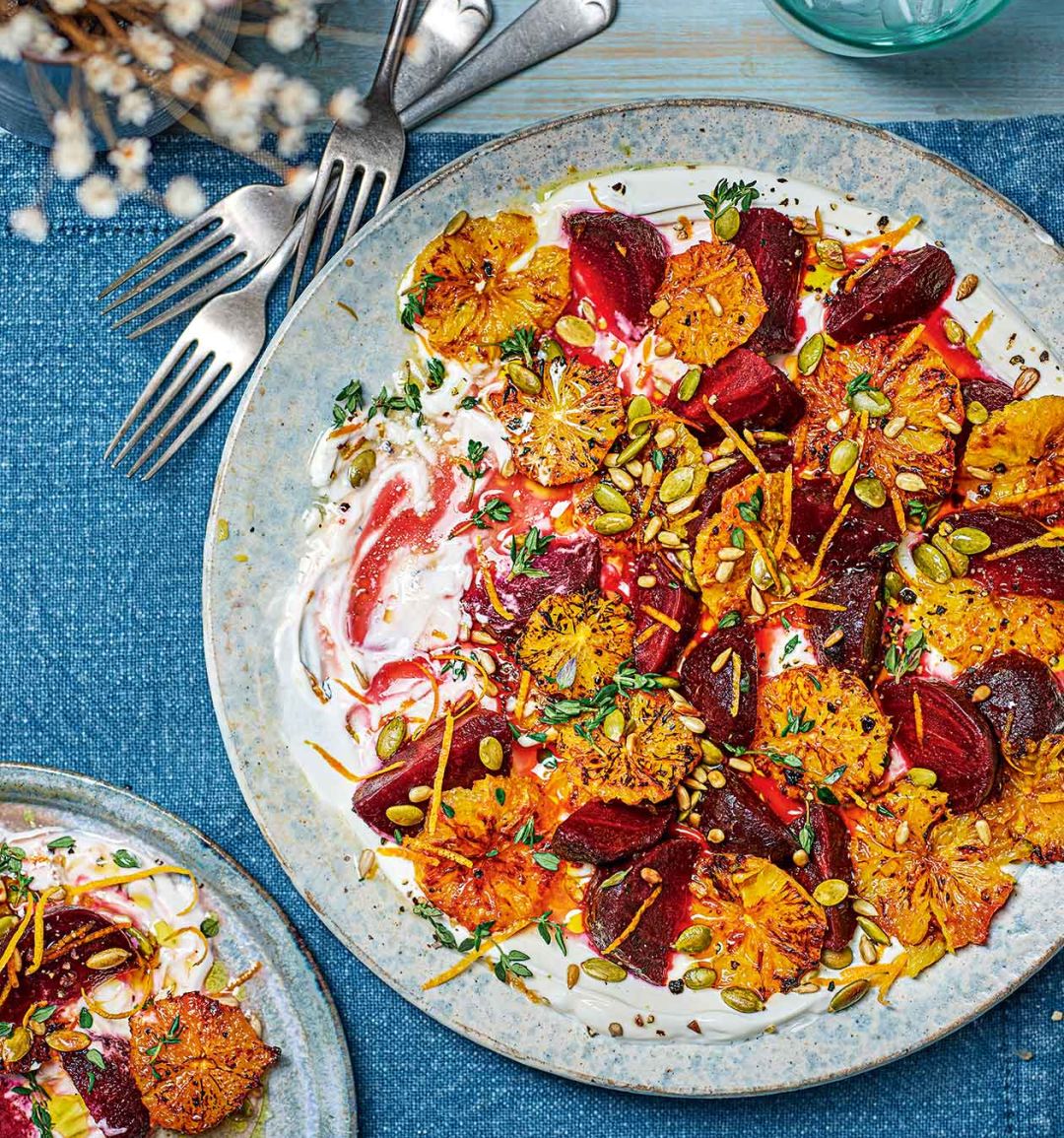 Burnt orange and beetroot salad