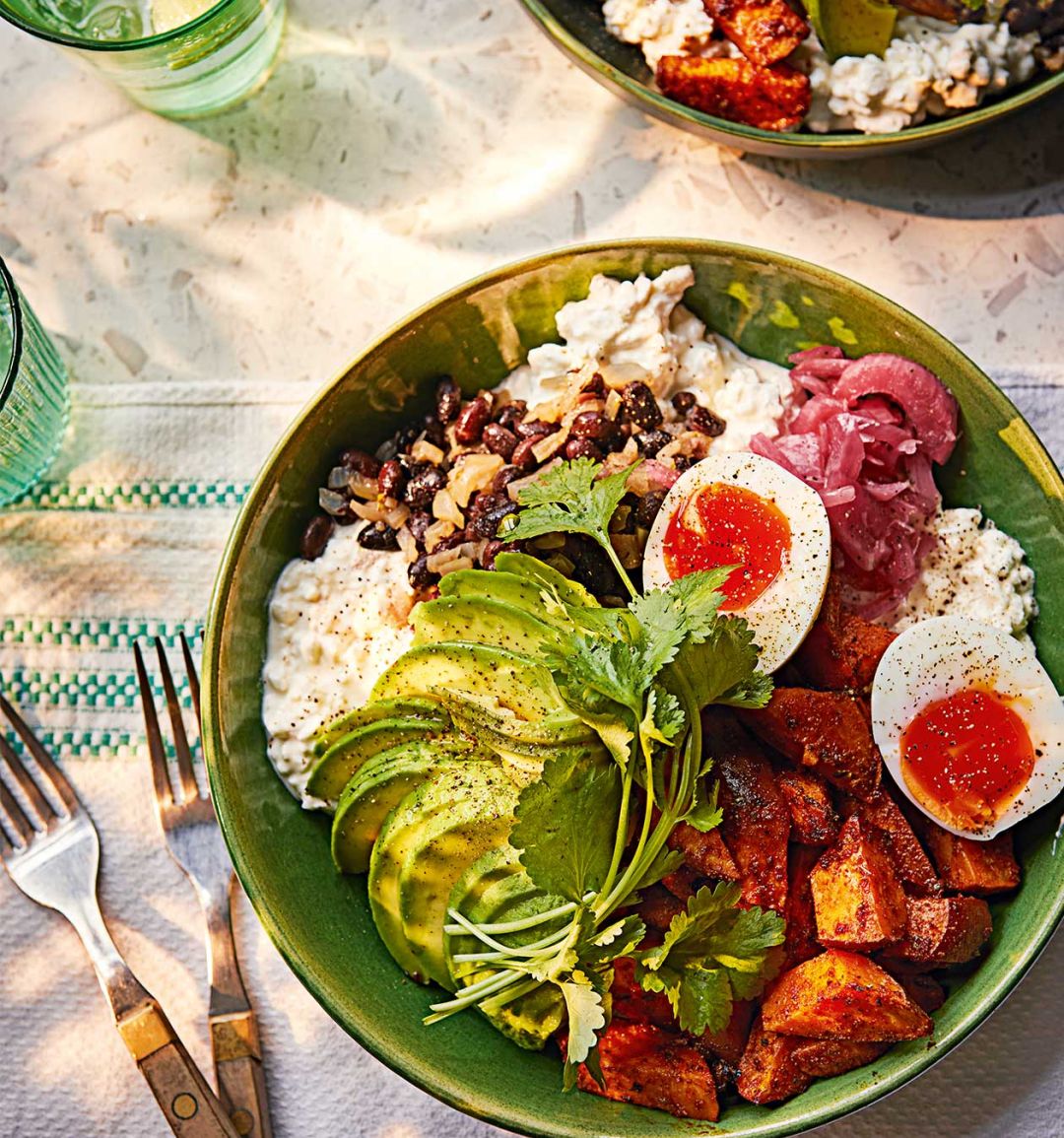 Protein-packed cottage cheese taco bowl