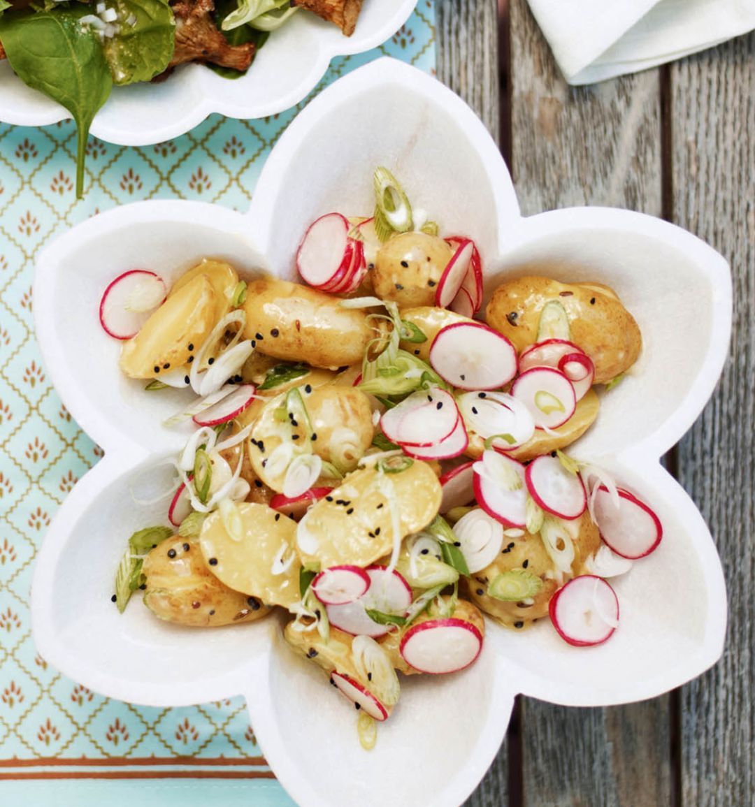 Lightly spiced potato salad