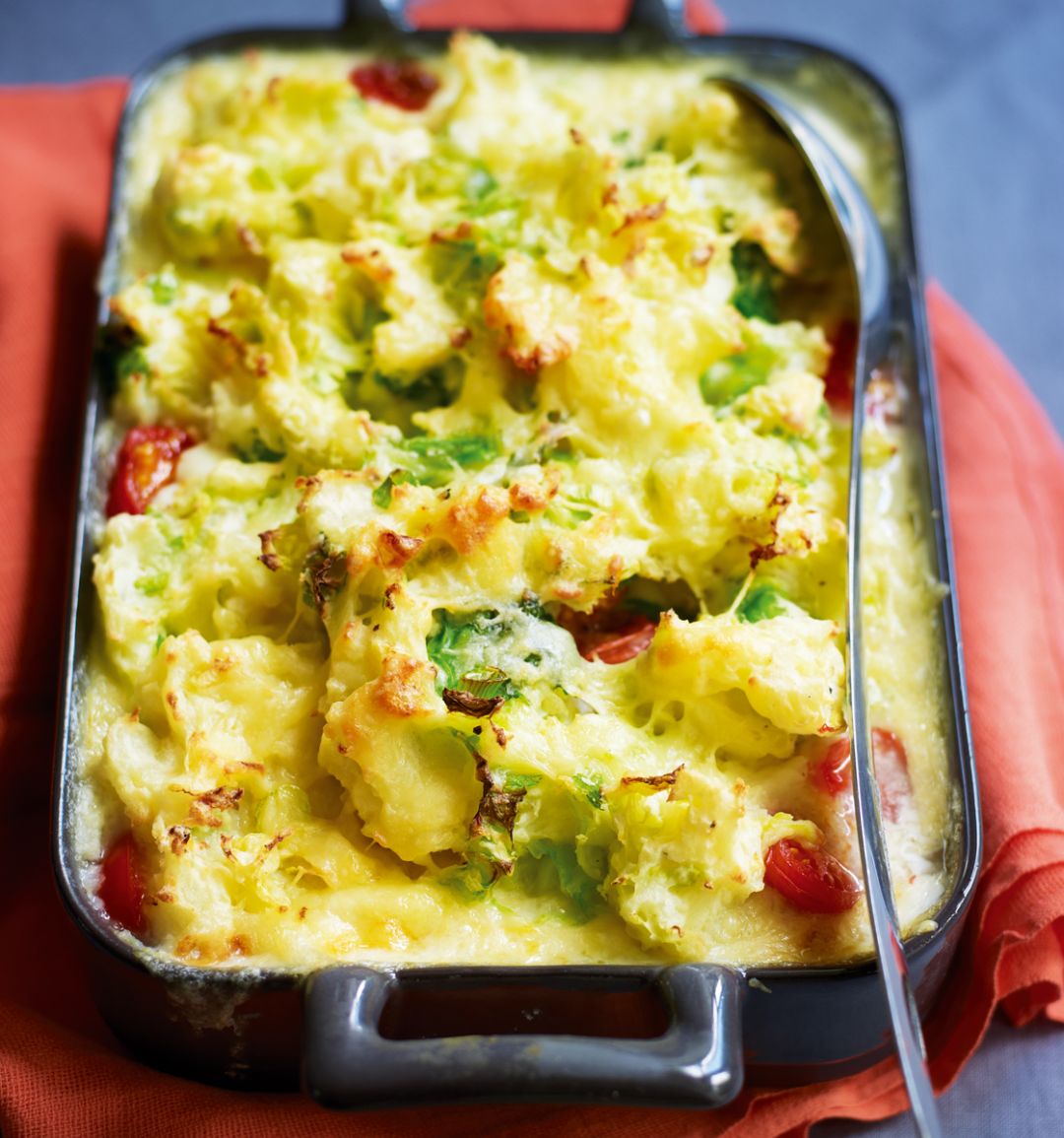 Fish pie with colcannon topping
