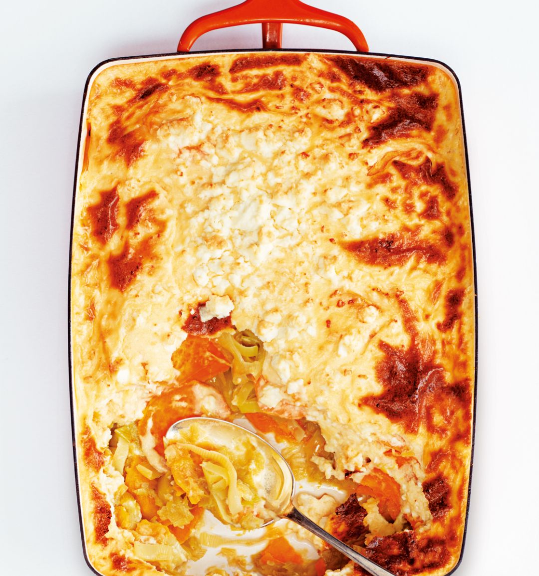 Leek and sweet potato moussaka