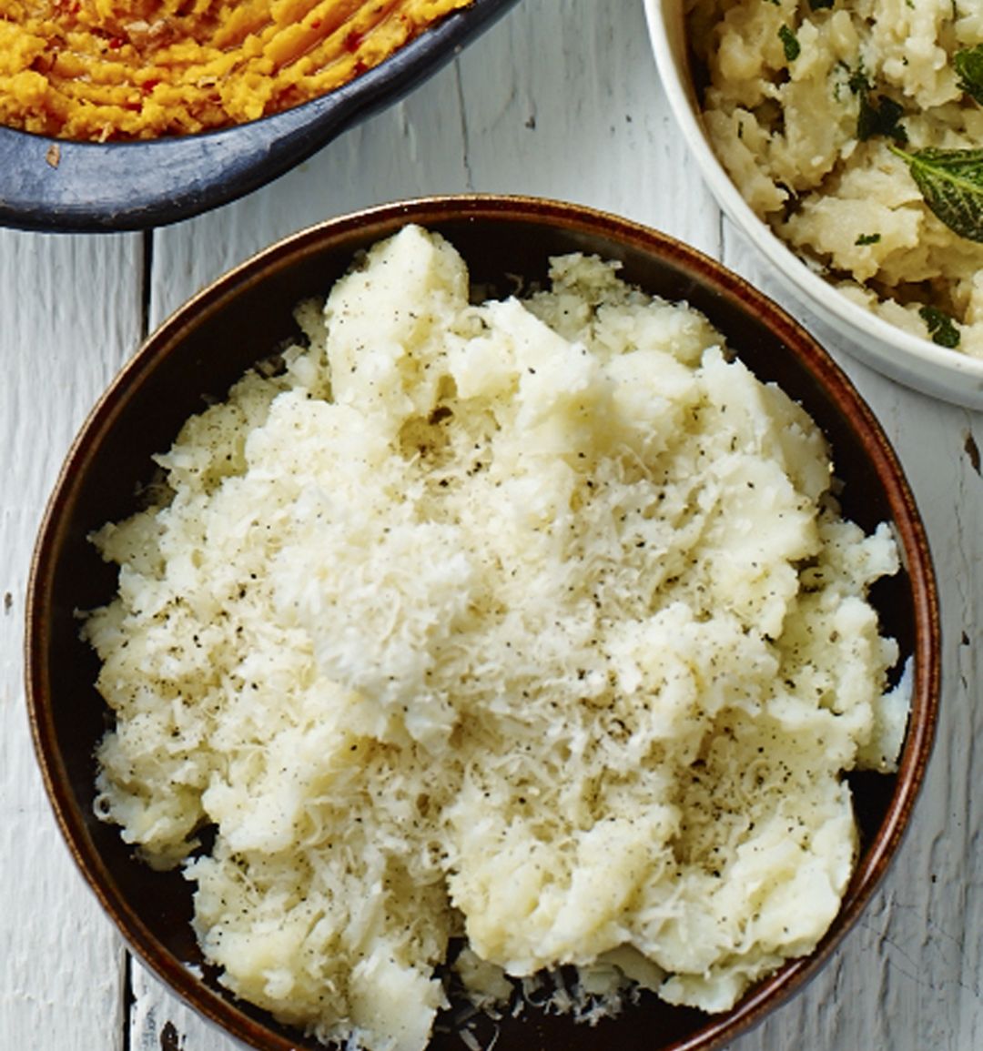 Garlic and Parmesan olive oil mash