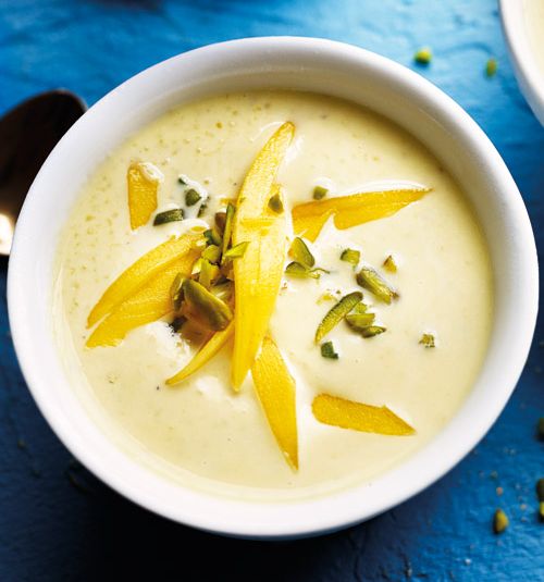 Saffron yogurt phirni