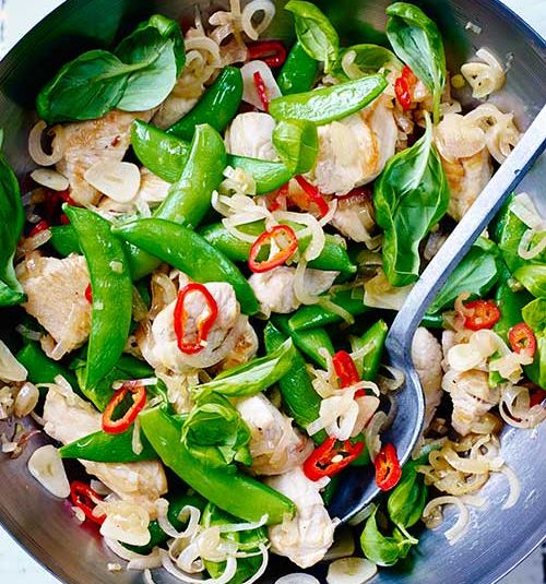 Thai turkey stir-fry