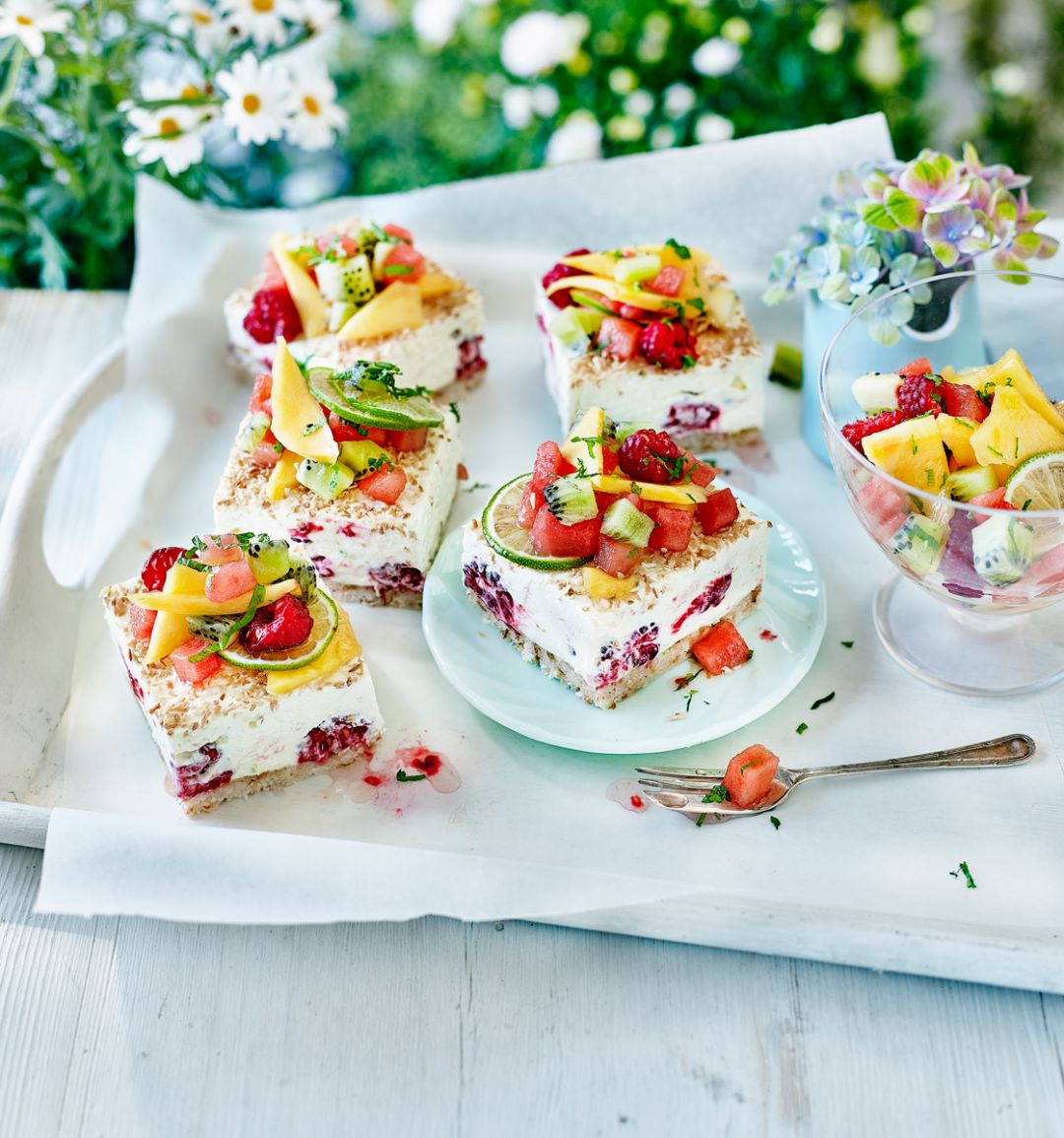 Mojito-style cheesecake