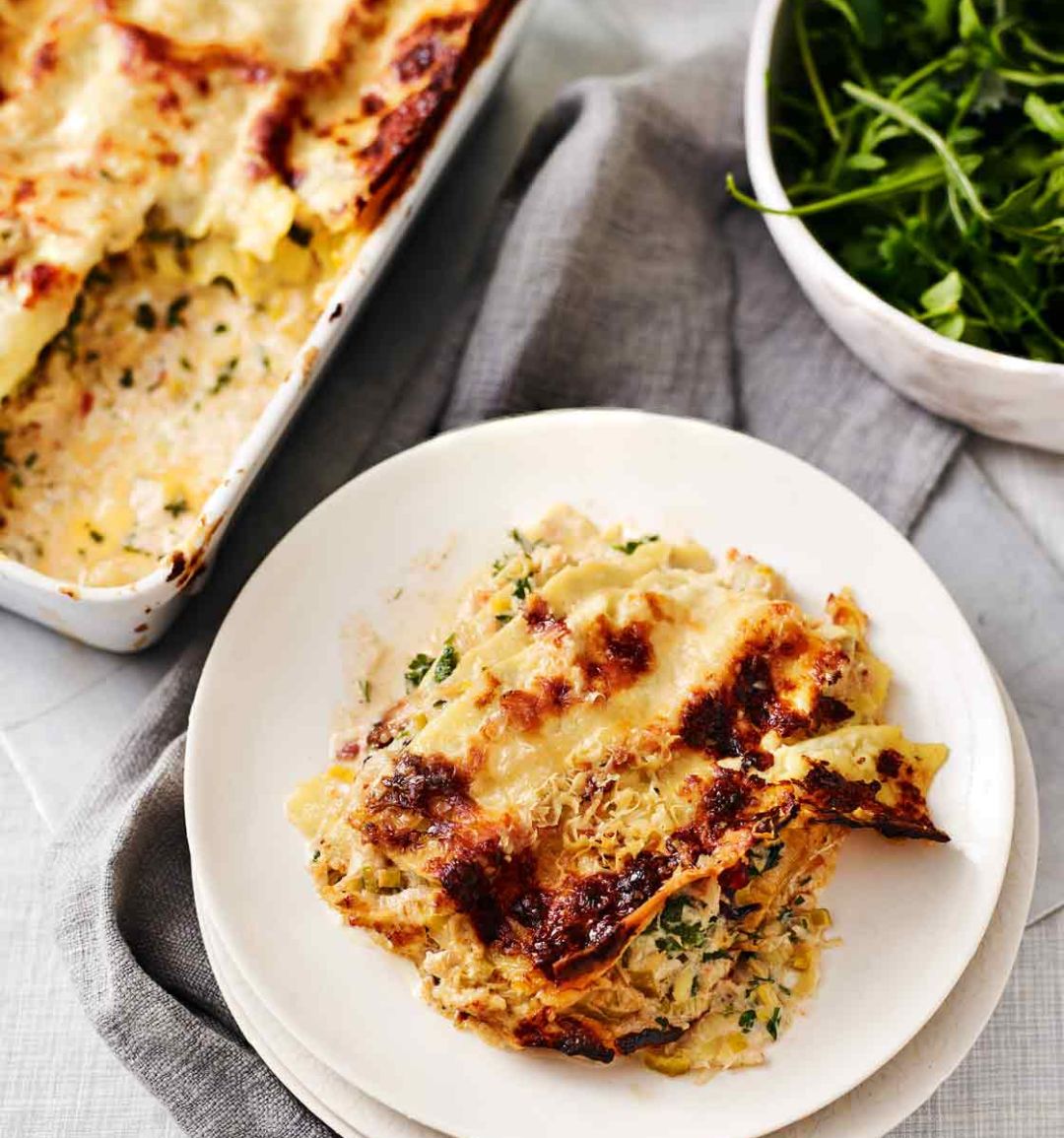 Crab lasagne