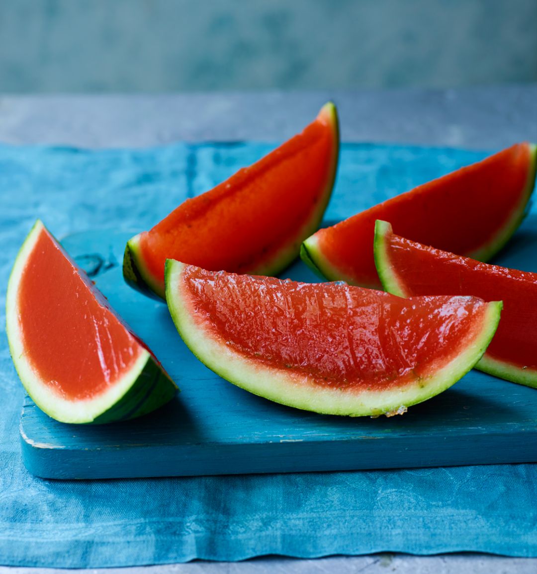 Watermelon jelly wedges