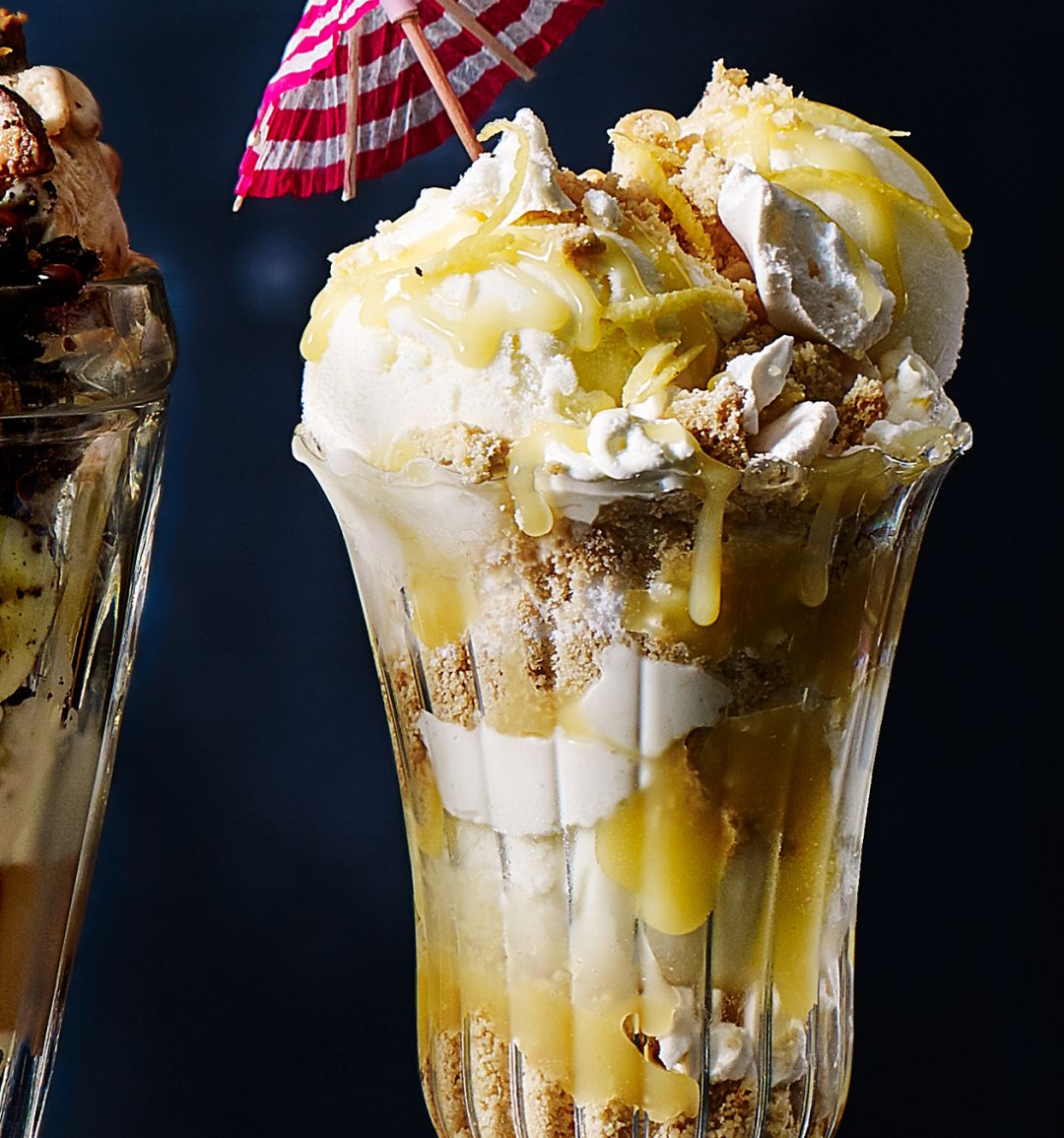 Lemon meringue pie sundae