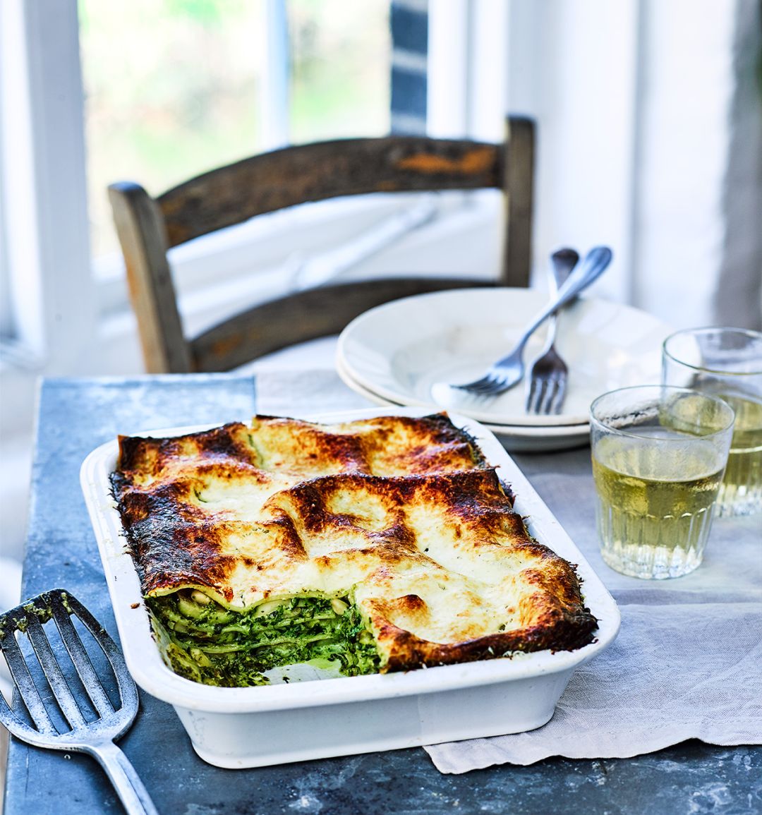 Green veg lasagne