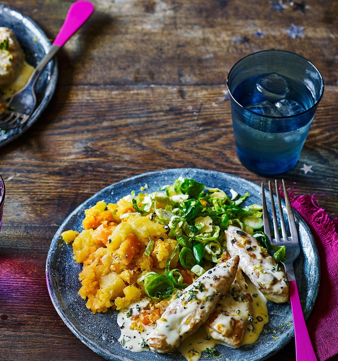 Creamy garlic & thyme chicken