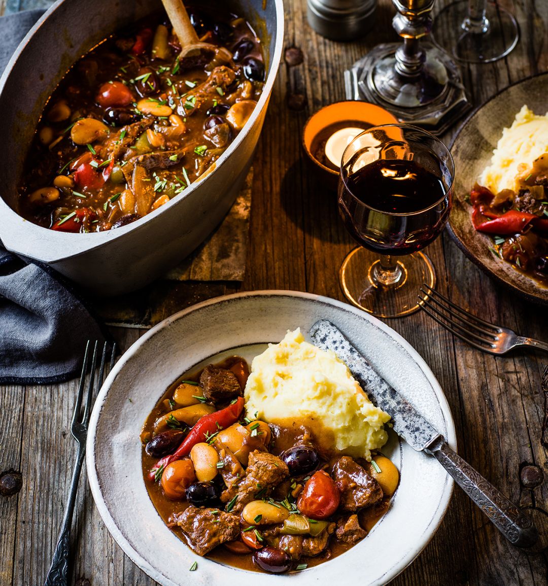 Mediterranean beef stew