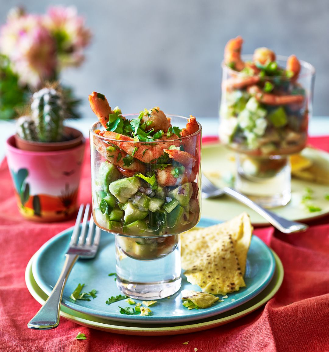 Zingy prawn cocktails