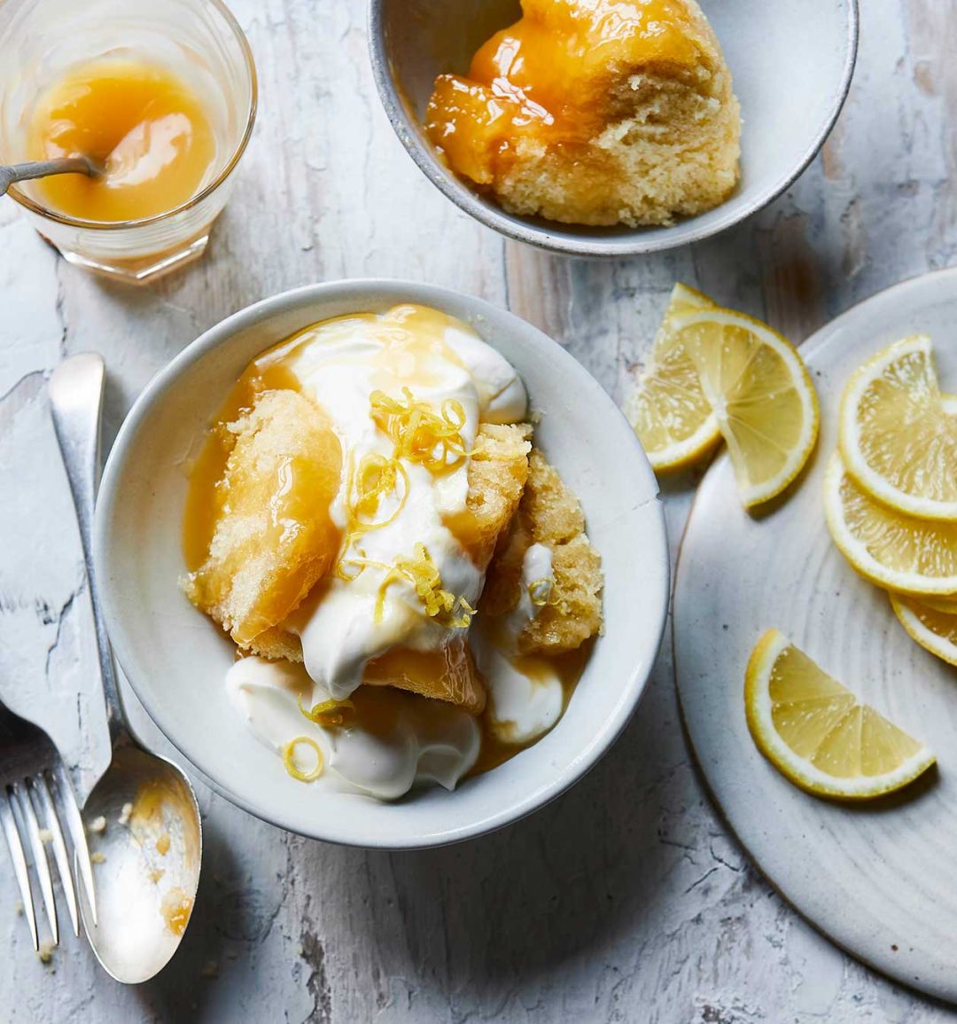 Microwave lemon pudding 