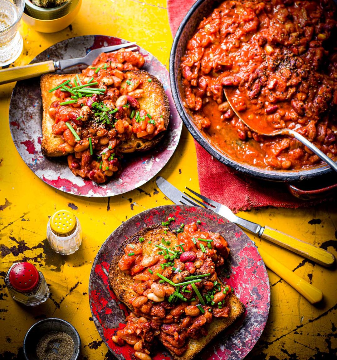 Bloody Mary baked beans