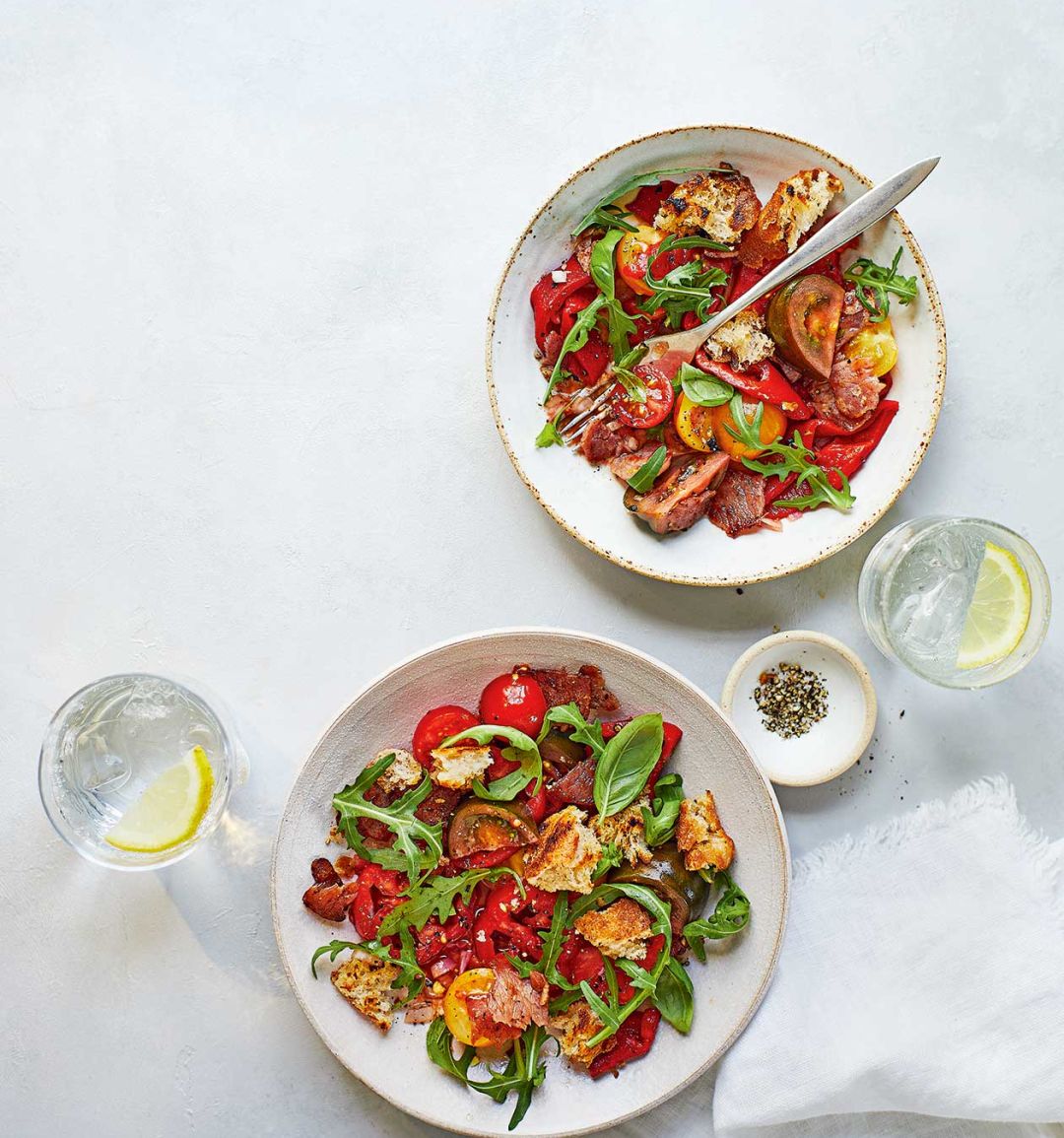 BLT panzanella salad