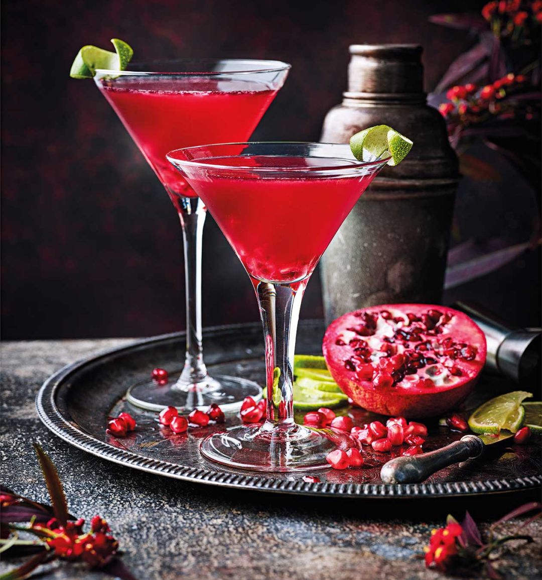 Pomegranate gimlet
