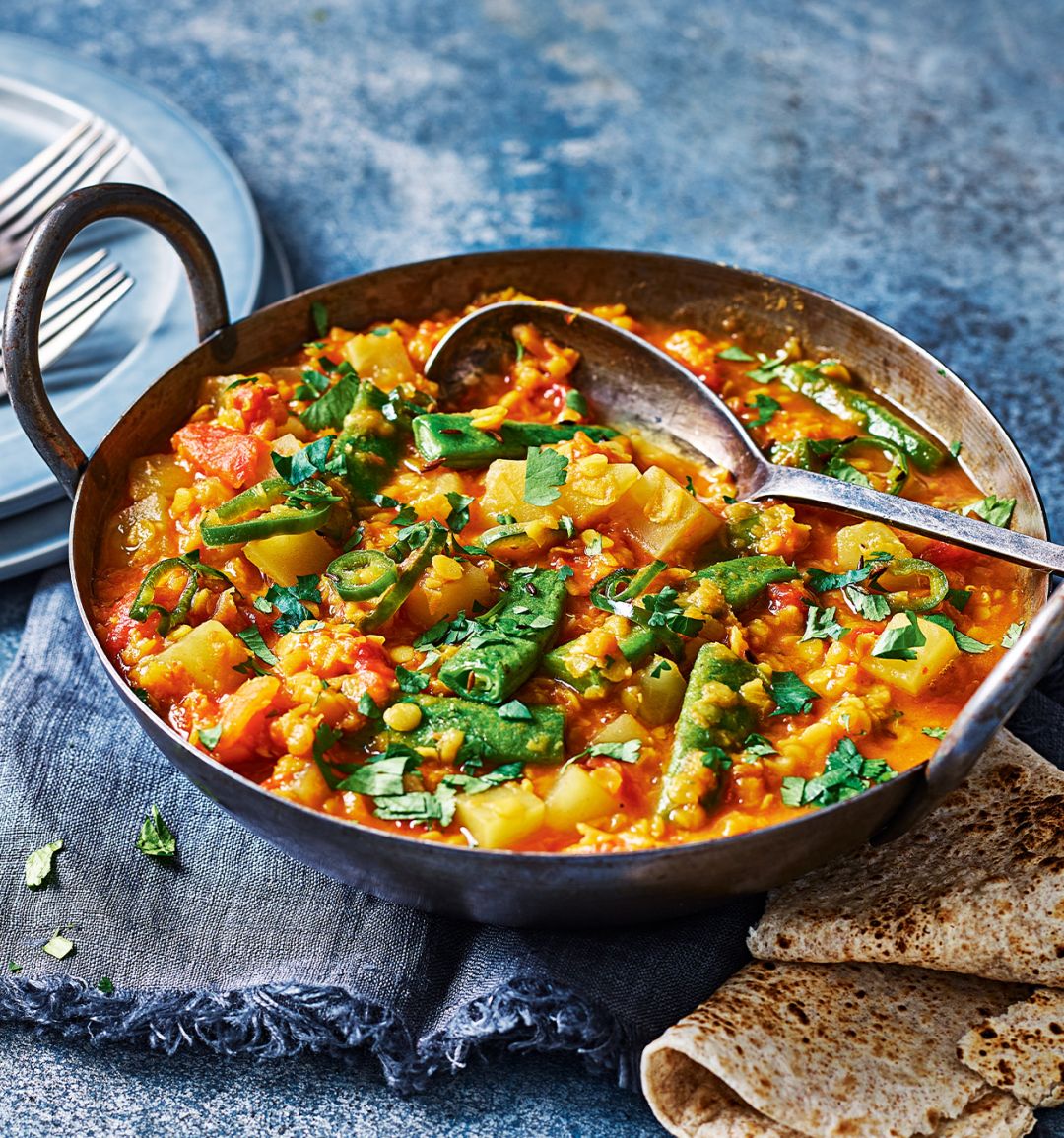 Green bean and mango dhal