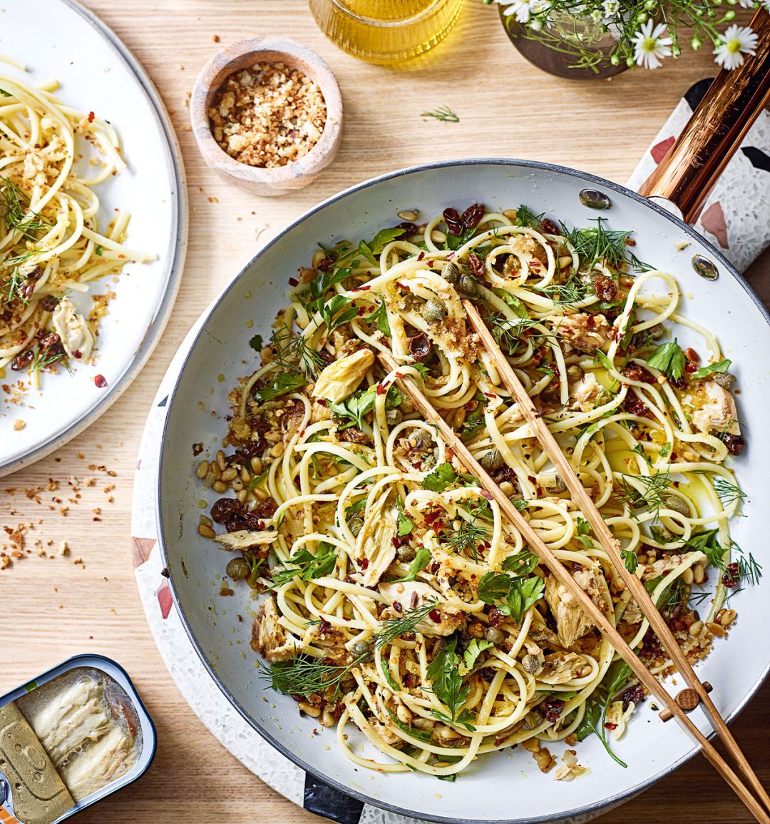 Sicilian-inspired pantry pasta