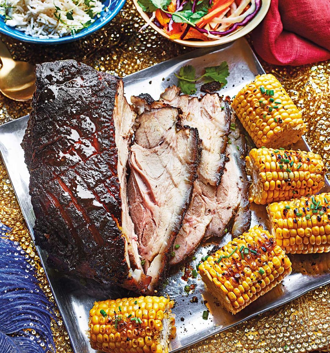 Oven-roasted jerk pork