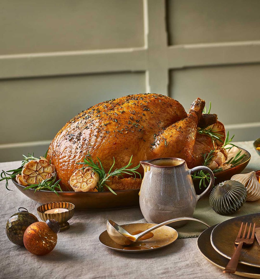 Rosemary and garlic butter turkey