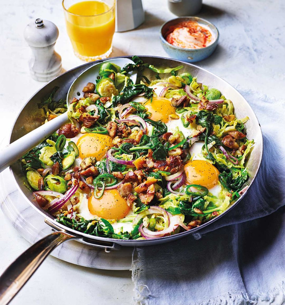 Reader recipe: One-pan spiced sprouts brunch