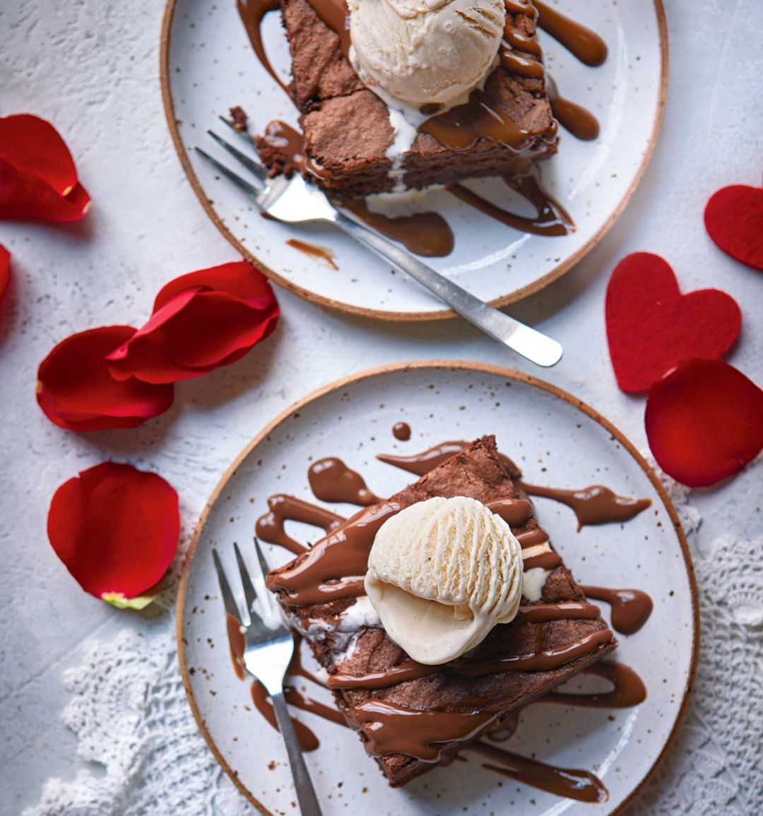 Chocolate brownie pudding