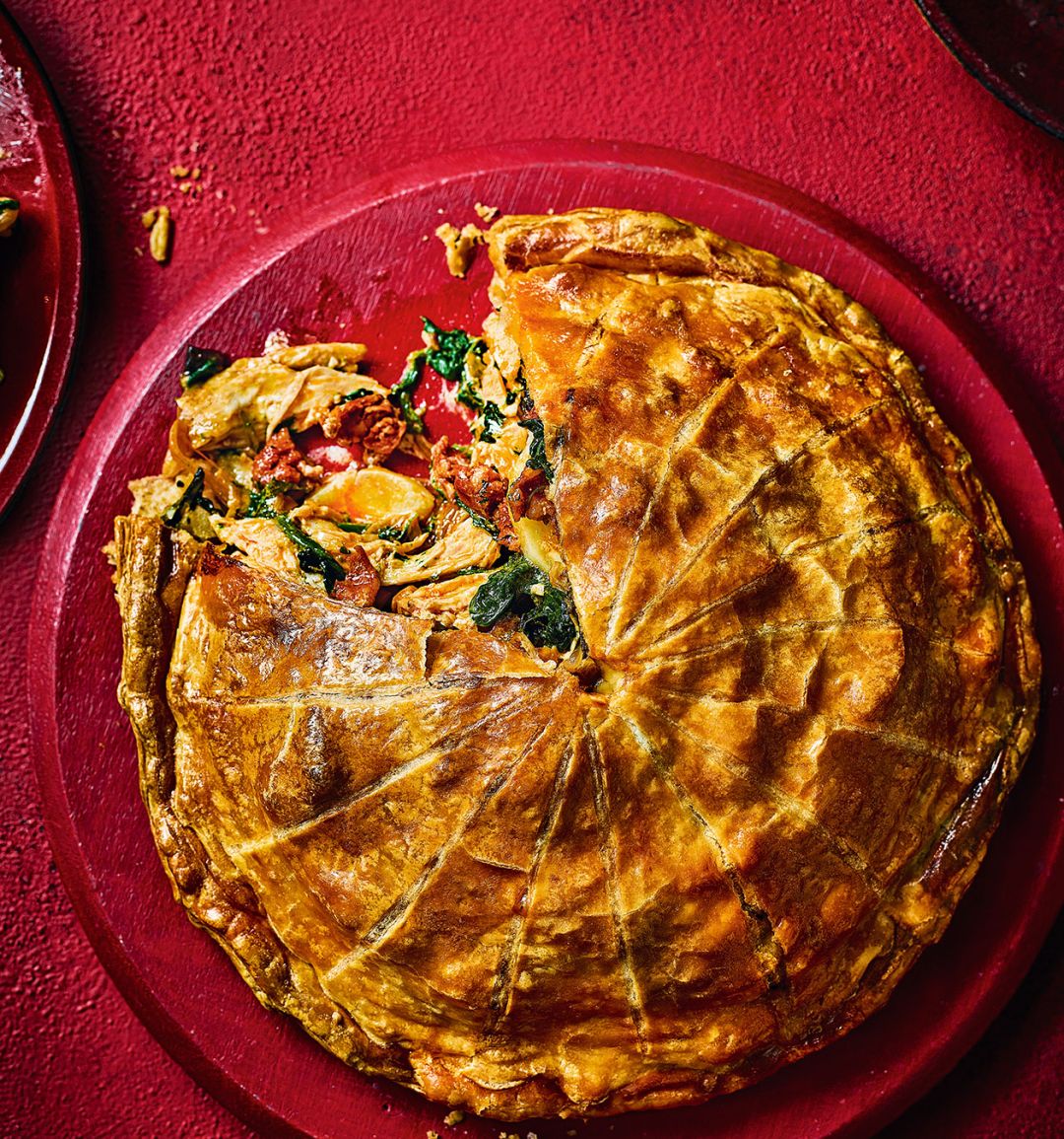Chicken and chorizo pithivier