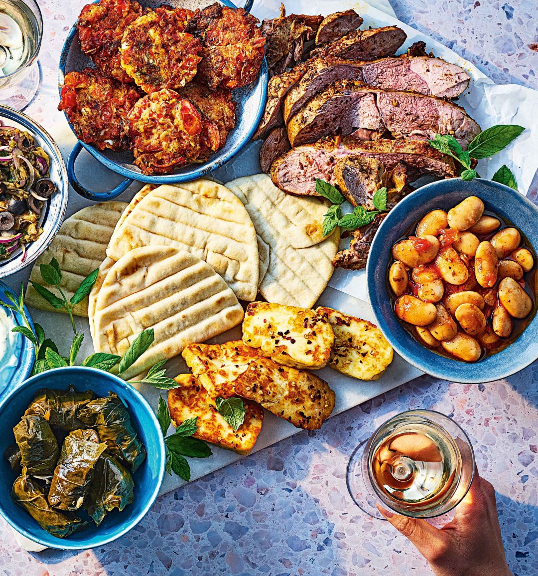 Greek-style sharing board