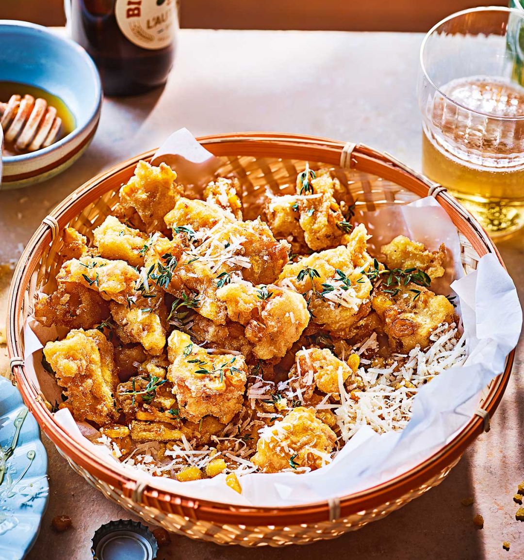 Pecorino polenta fritta