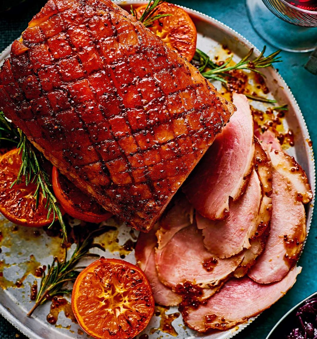 Maple, bourbon and orange gammon
