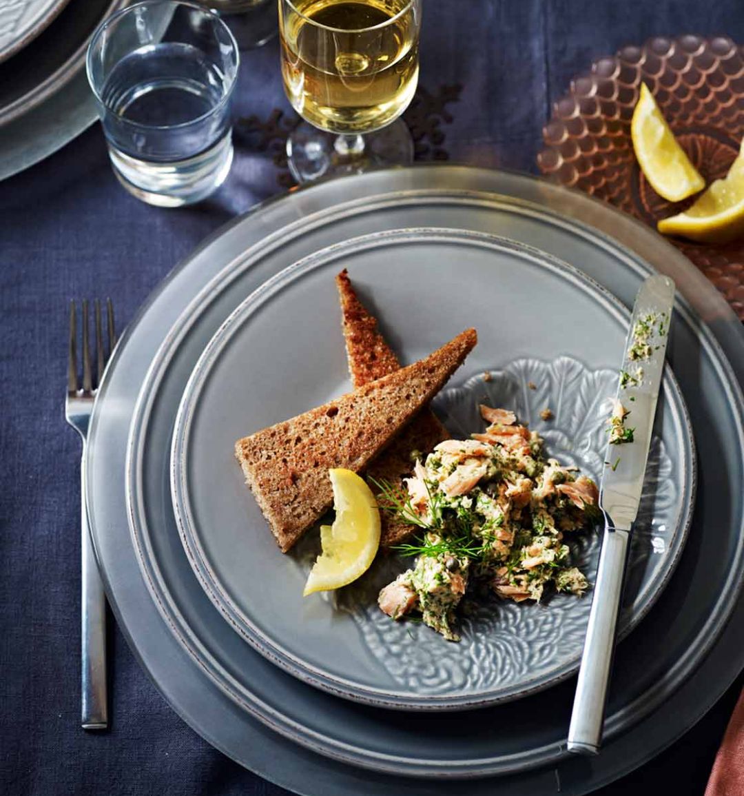 Hot smoked trout pâté