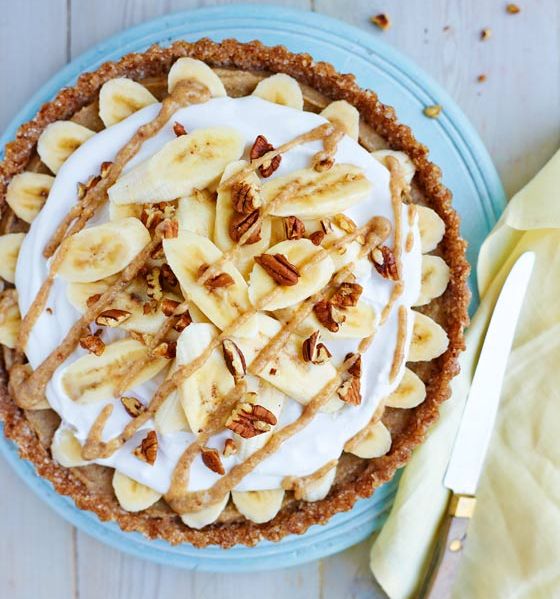 Raw vegan banoffee pie 