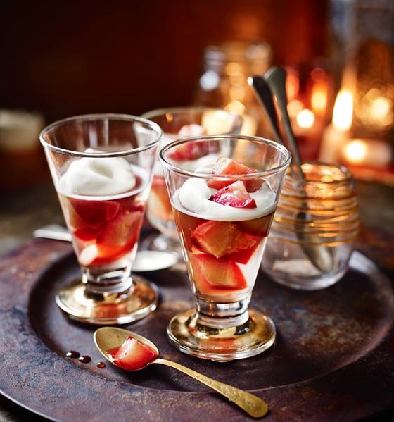 Nectarine and vodka jellies