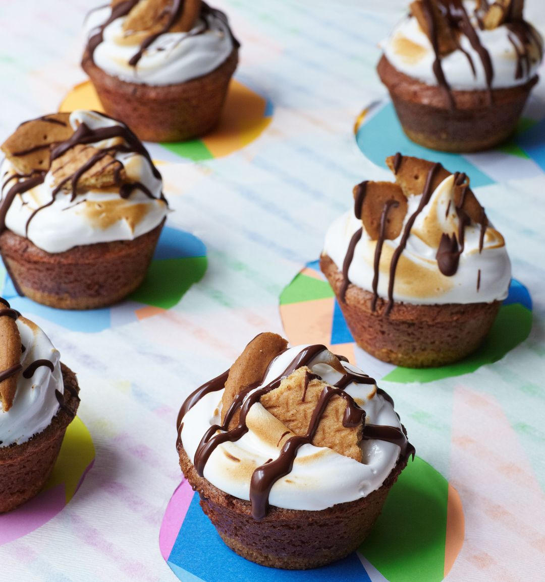 S’mores cupcakes