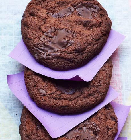 Fuddle Cookies Chocolate fudge cookies | Sainsbury`s Magazine